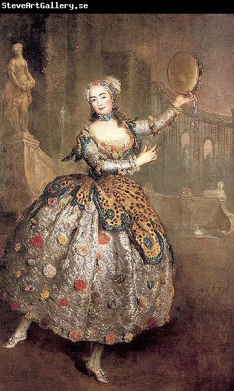 antoine pesne Portrait of the dancer Barbara Campanini aka